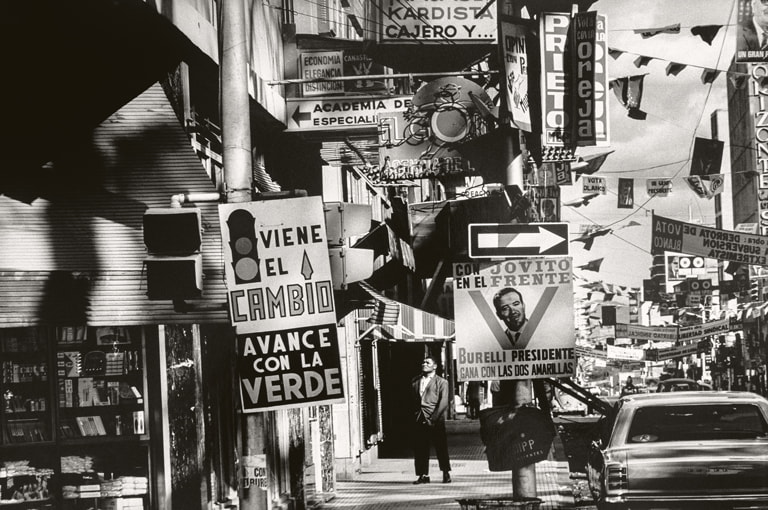 Paolo Gasparini Campaña electoral Avda. Urdaneta, Caracas, Venezuela, 1968